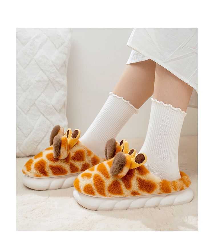 Autumn And Winter Home Velvet Slippers